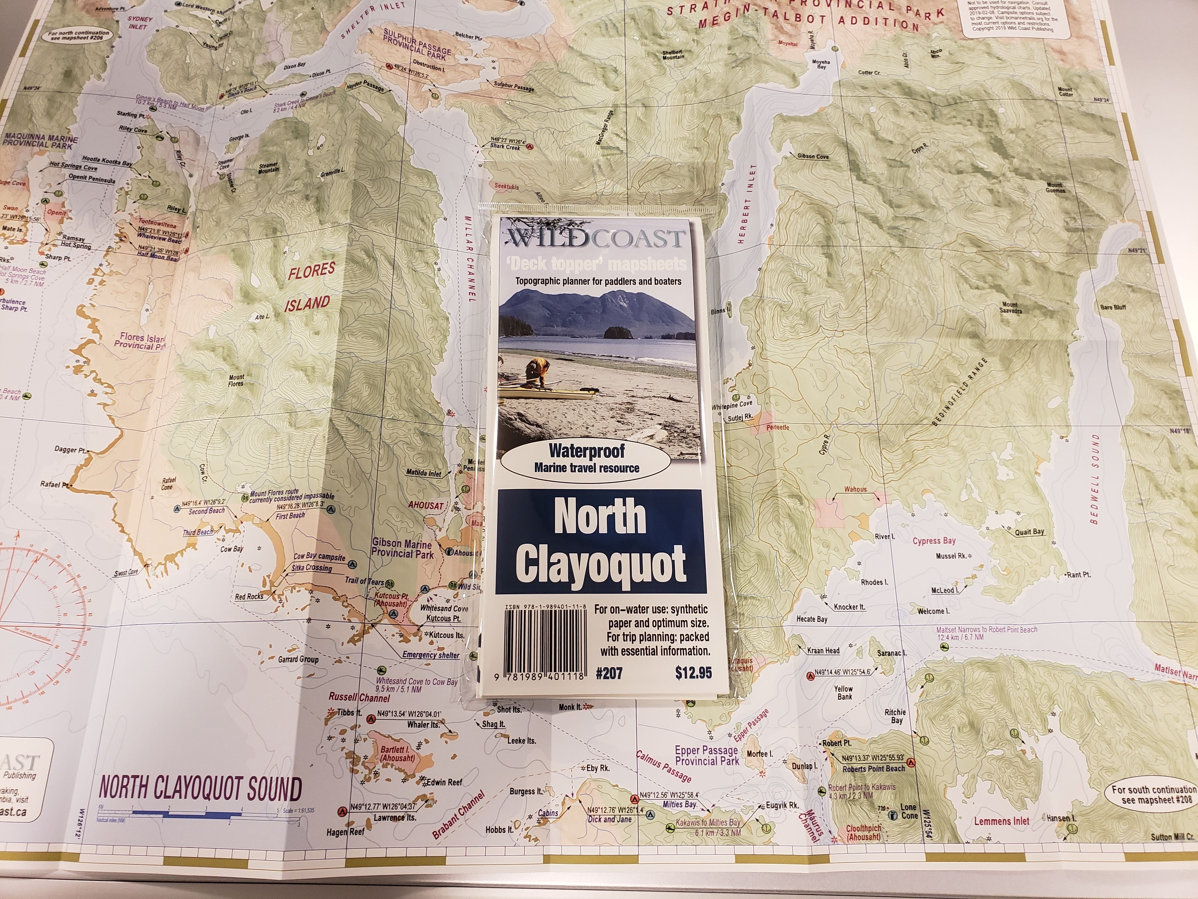 207 North Clayoquot Sound Kayaking and Boating Map