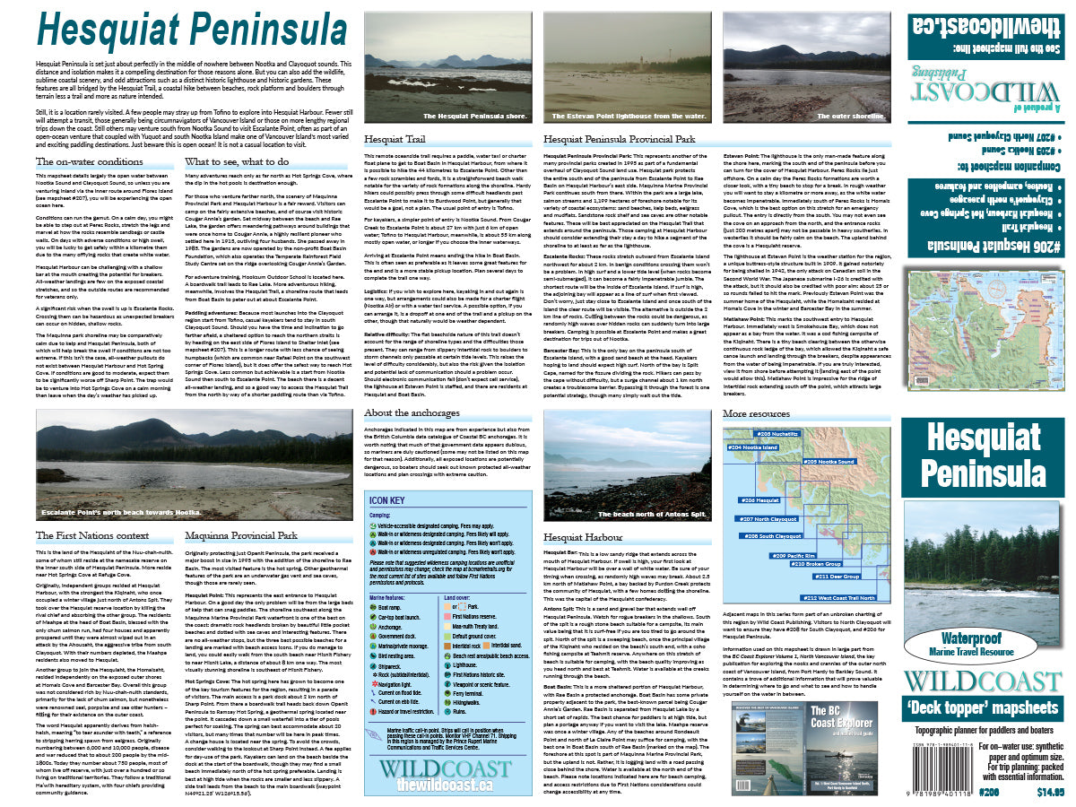 206 Hesquiat Peninsula Coast and Trail Map