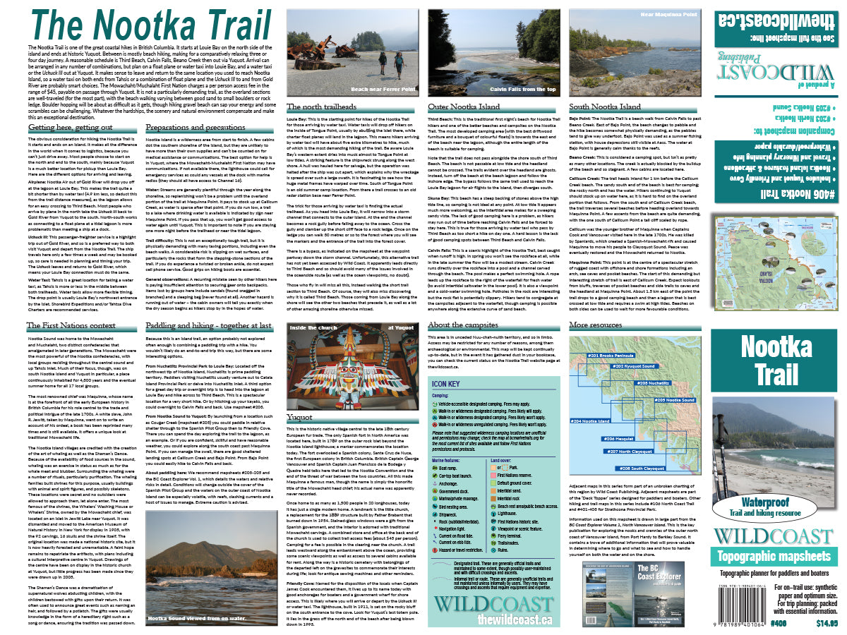 406 Nootka Trail Topographic Hiking Map