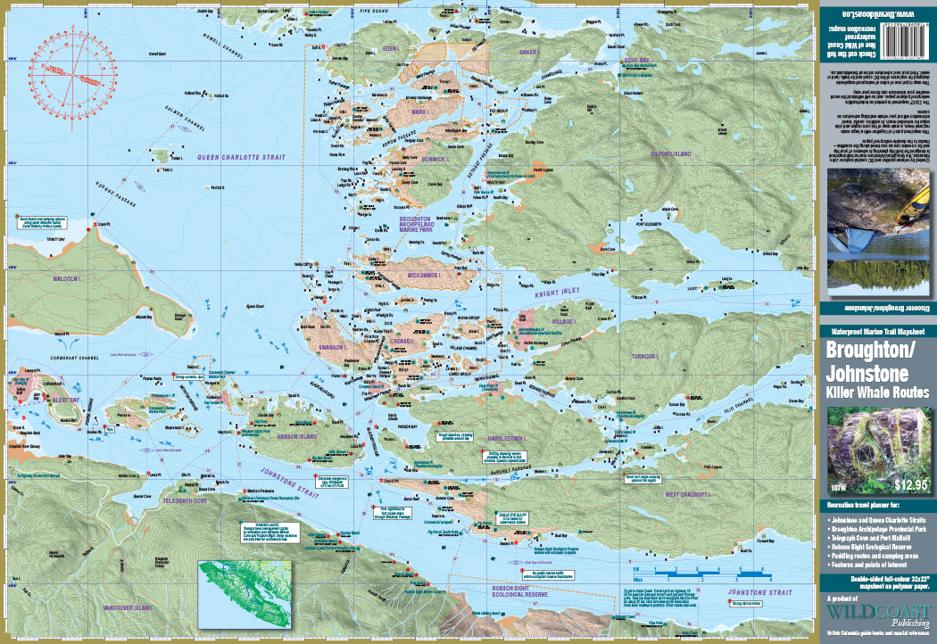 Johnstone Strait kayaking map