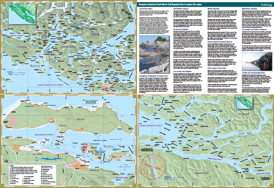 Johnstone Strait kayaking map