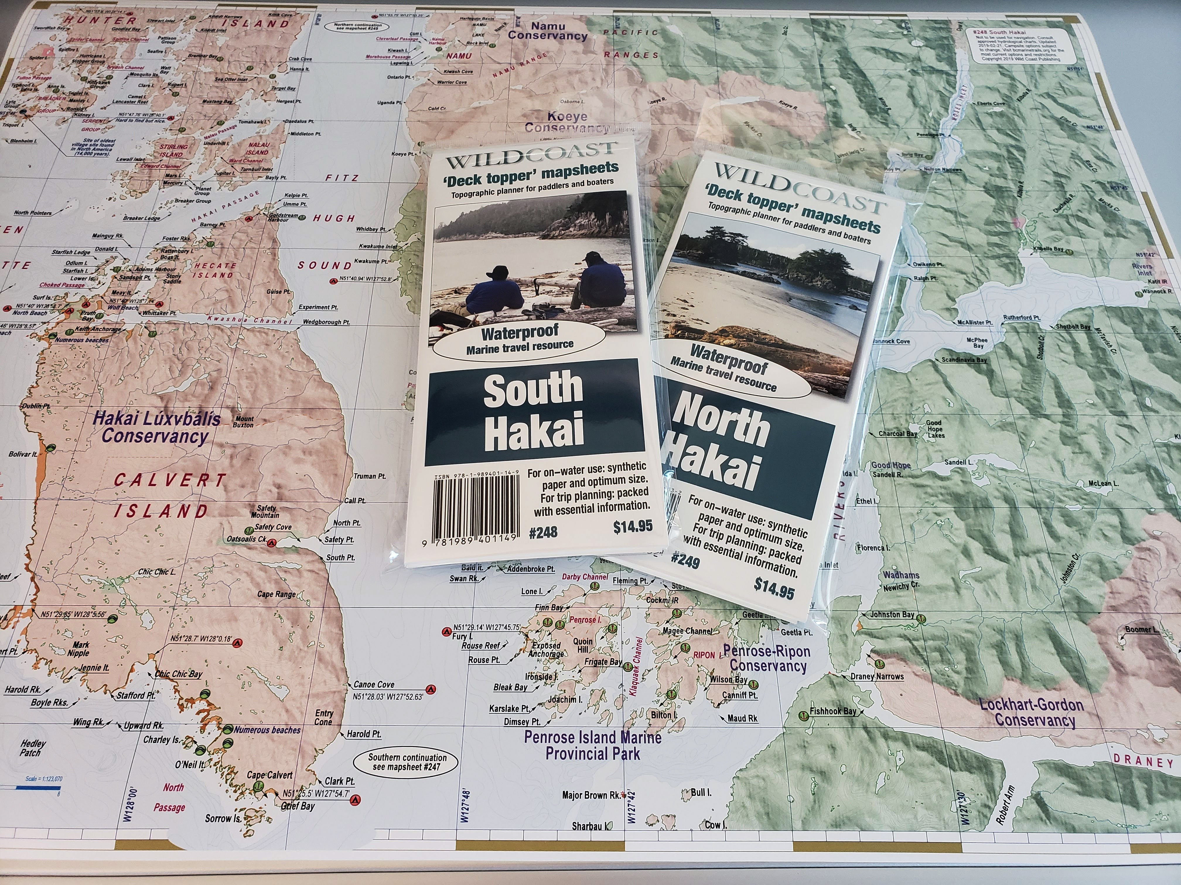 248 South Hakai Kayaking and Boating Map