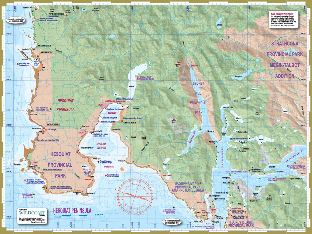 206 Hesquiat Peninsula Coast and Trail Map