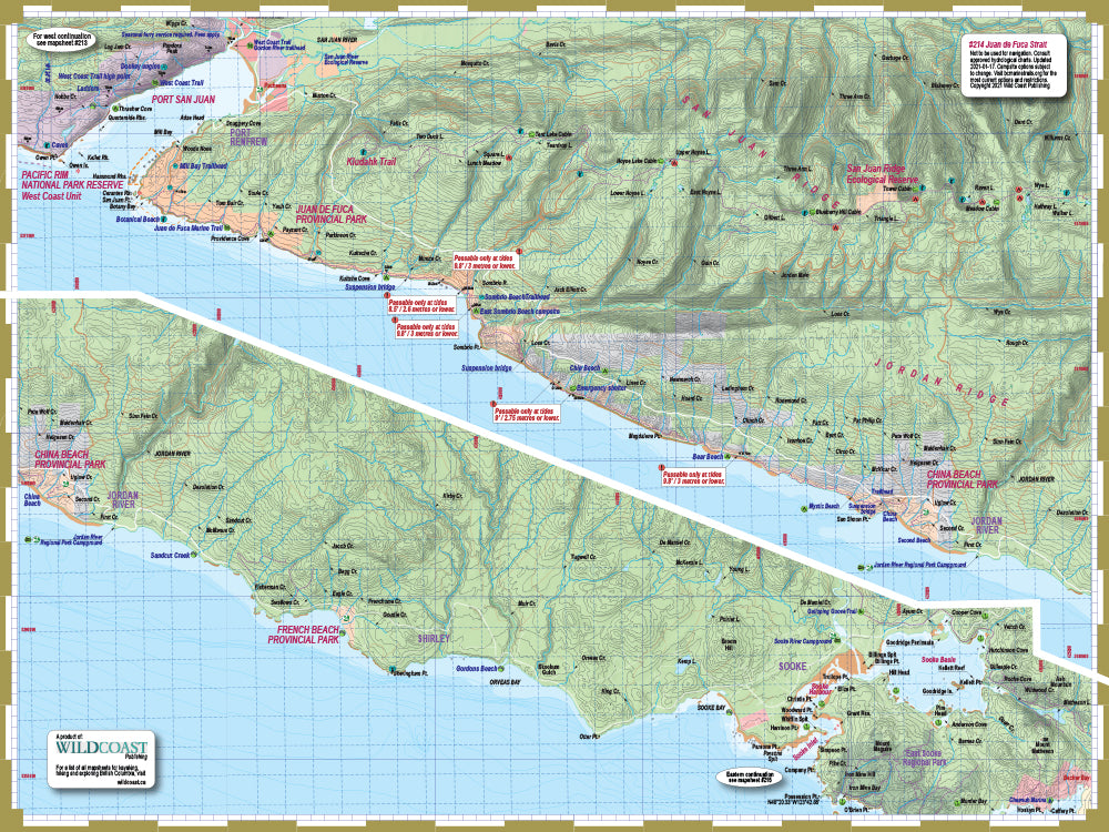 214 Juan de Fuca Trail and Marine Map