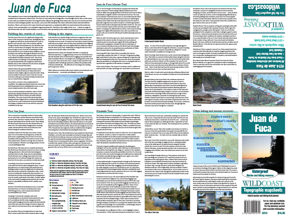 214 Juan de Fuca Trail and Marine Map