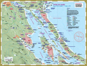 616 Gulf Islands Mapsheet 4-Pack