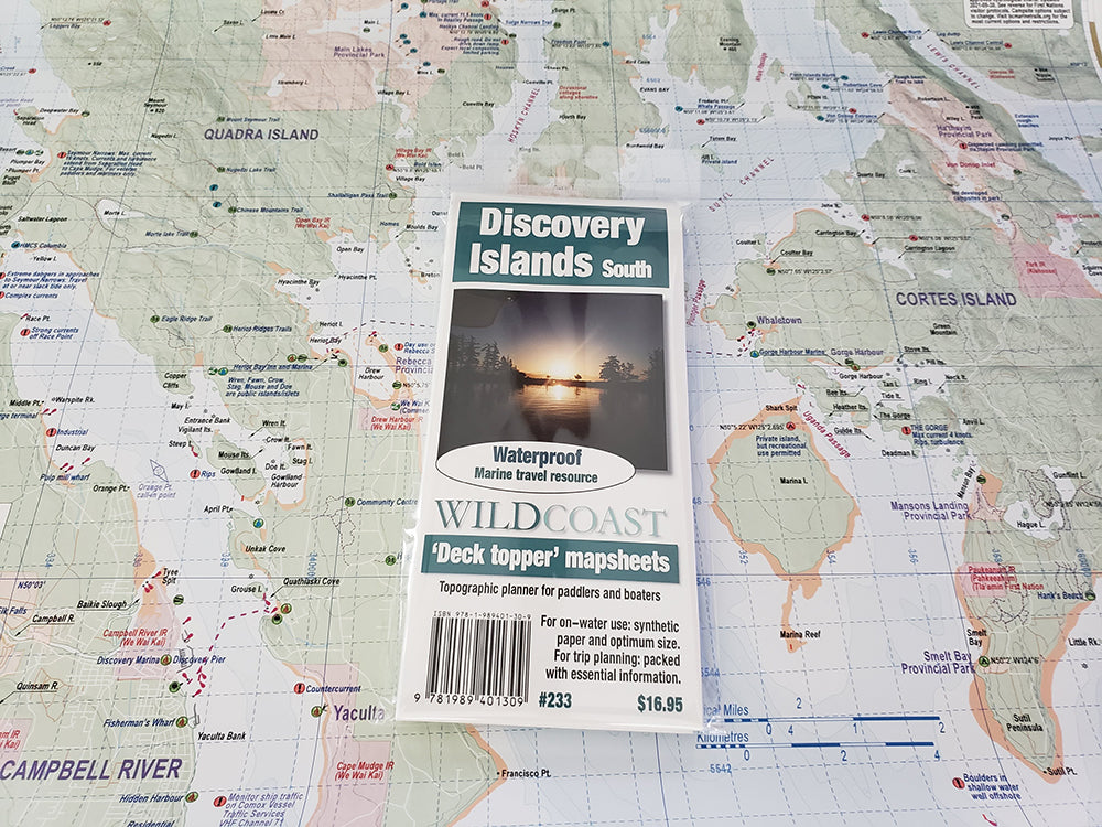 233 Discovery Islands South Kayaking and Boating Map