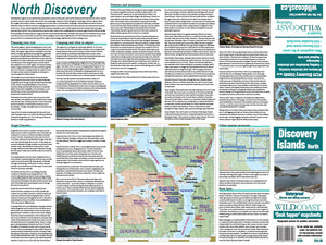 235 Discovery Islands North Kayaking and Boating Map