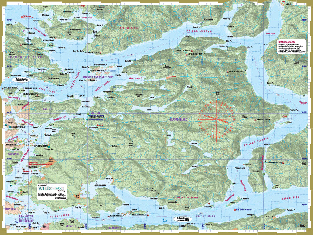 239 Gilford Island Kayaking and Boating Map