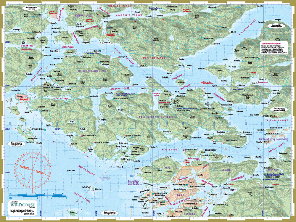 240 North Broughtons Kayaking and Boating Map