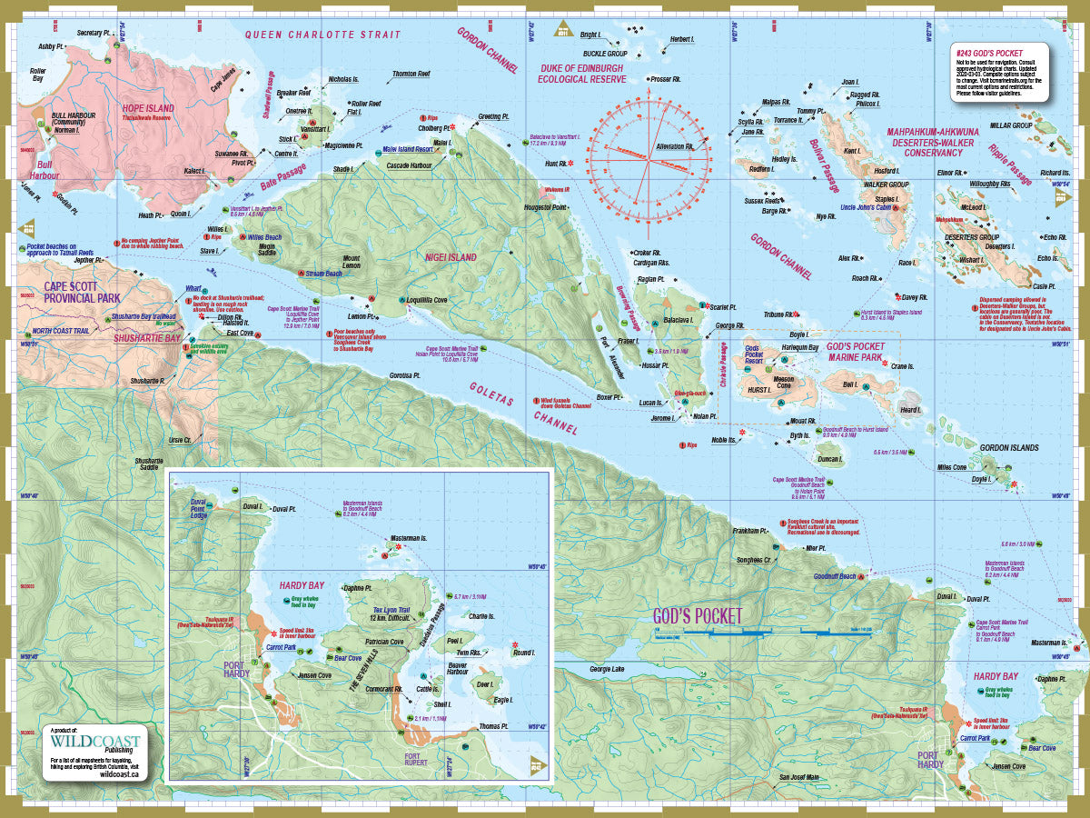 243 God's Pocket Kayaking and Boating Map