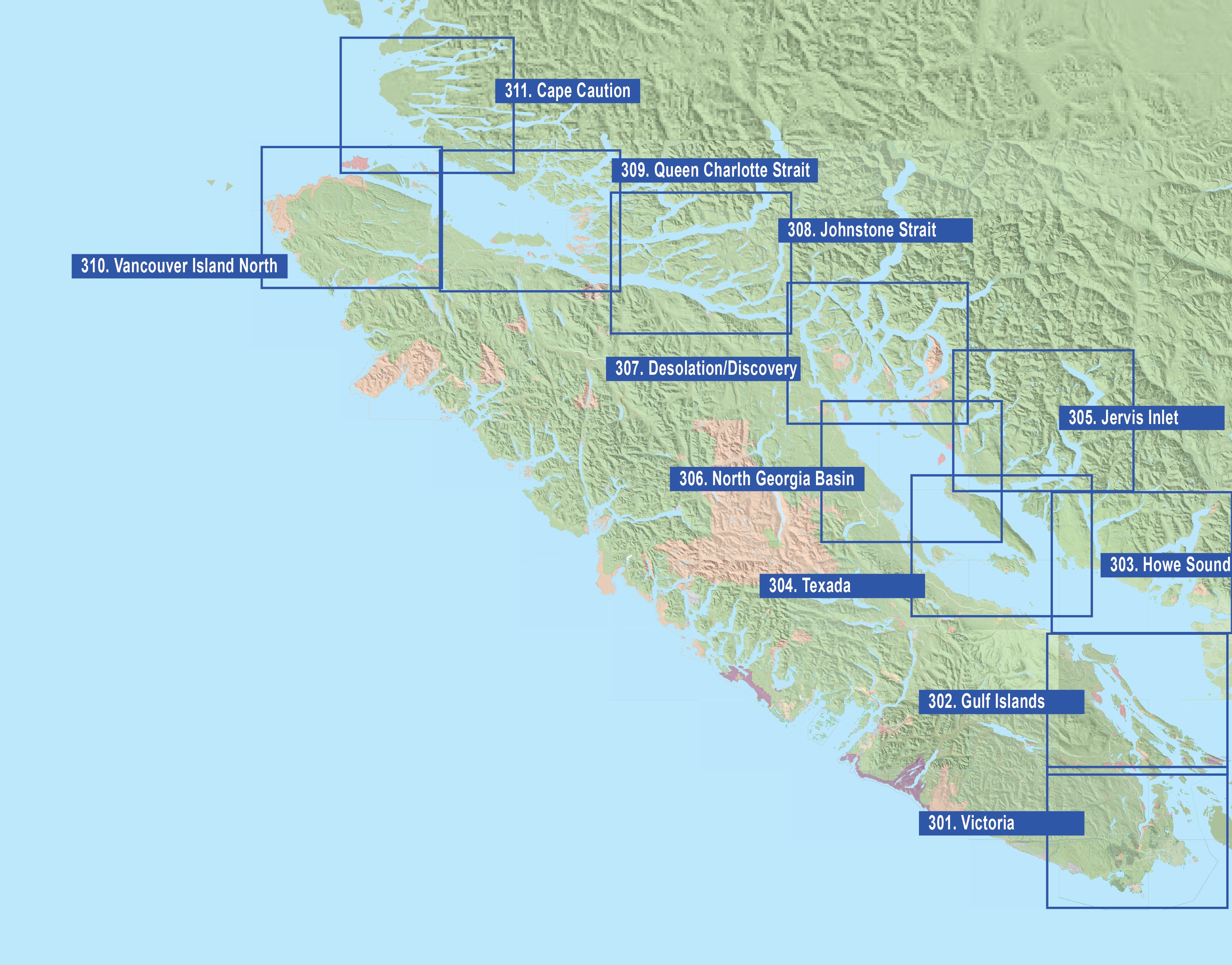 304 Texada Island Inside Passage Chart Assistant