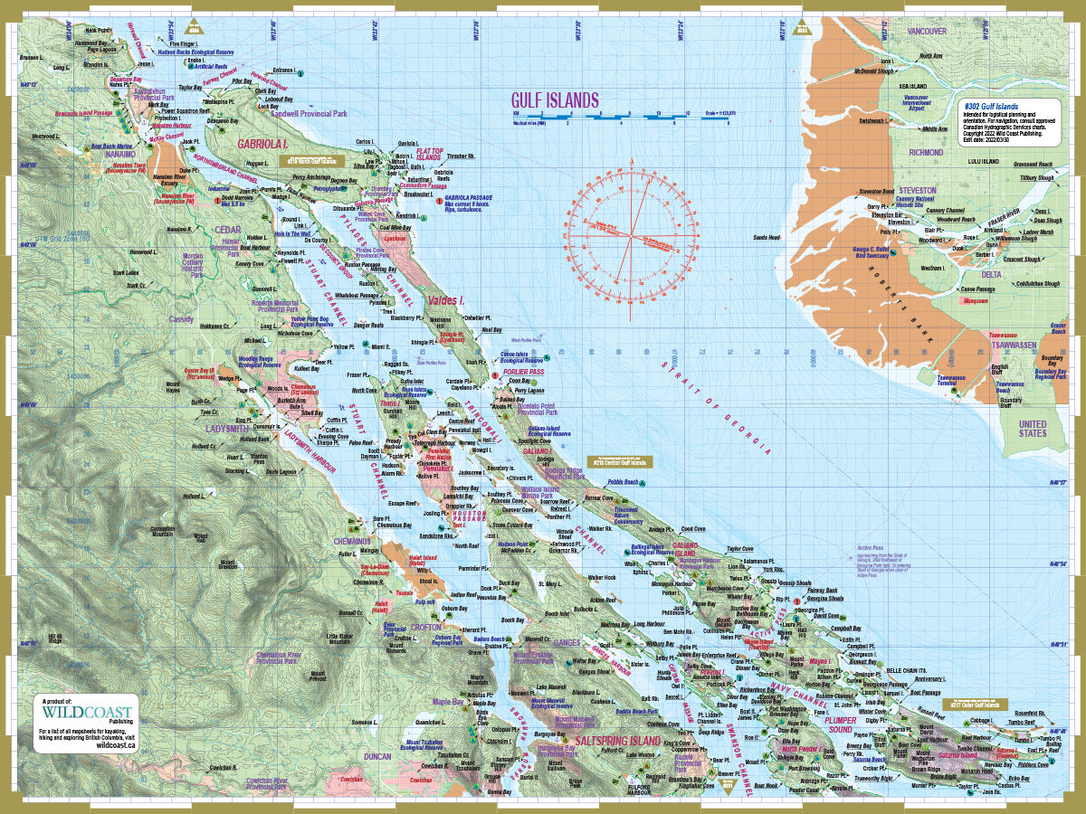 302 Gulf Islands Inside Passage Chart Assistant
