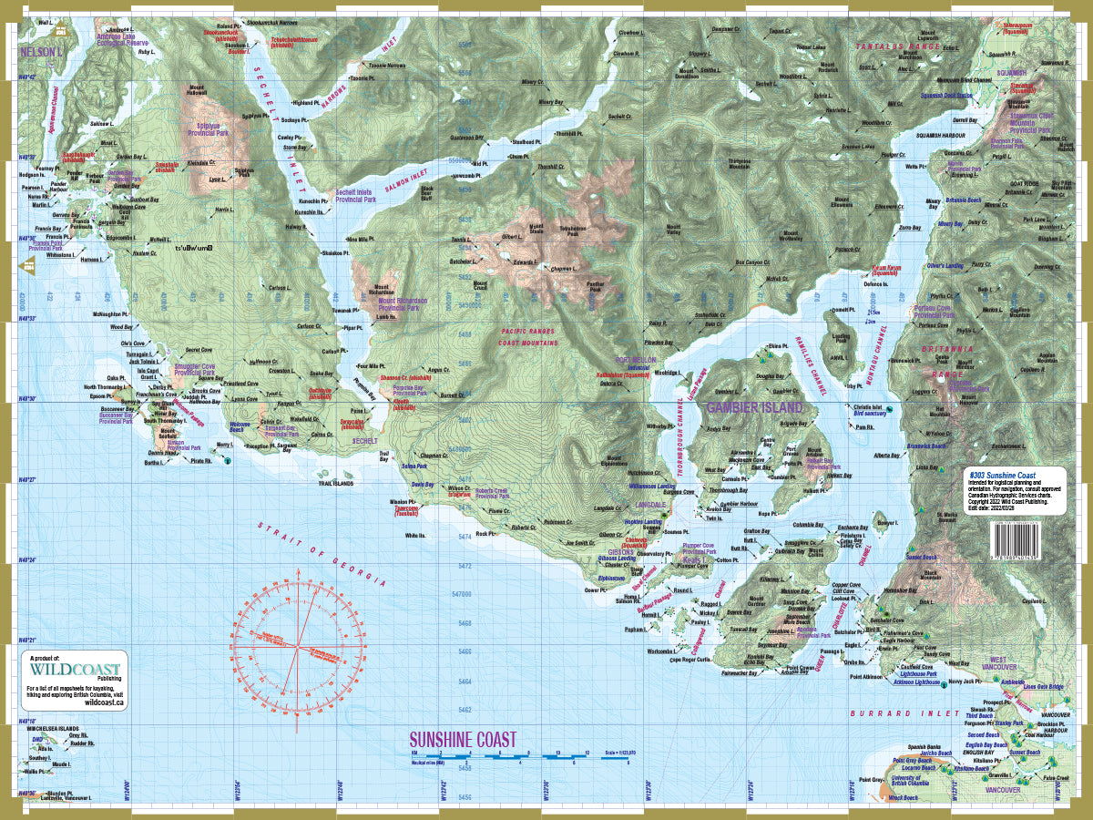 303 Sunshine Coast Inside Passage Chart Assistant