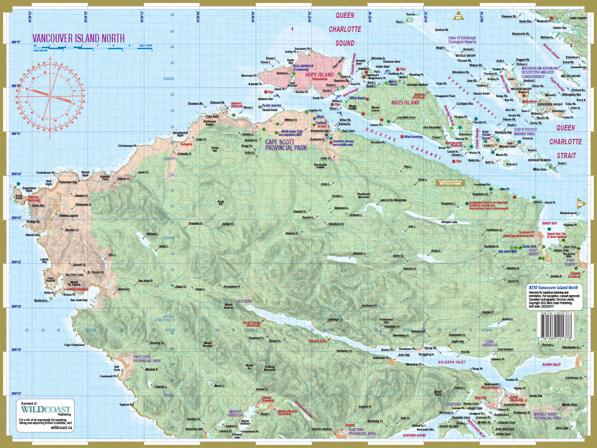 310 Vancouver Island North Inside Passage Chart Assistant