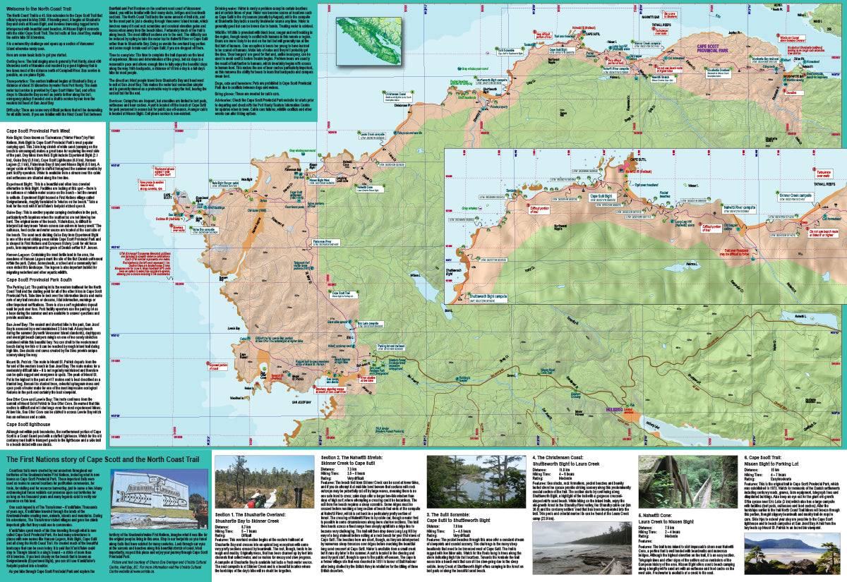 North Coast Trail map